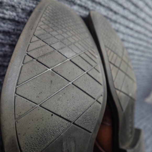 Ecco Shoes Mens 9 Brown Leather Brogue Wingtip Business Casual Dress Shoe - Picture 10 of 14